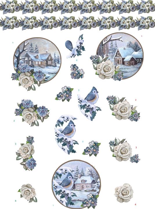 Immagine prodotto Card Deco Essentials Libro punzonato 3D "Fascino d'inverno (16 x)