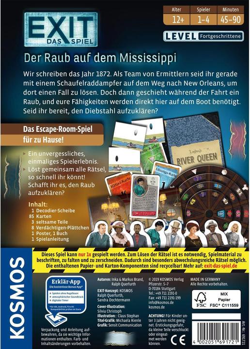 Produktbild Kosmos EXIT Raub Mississippi (Deutsch)