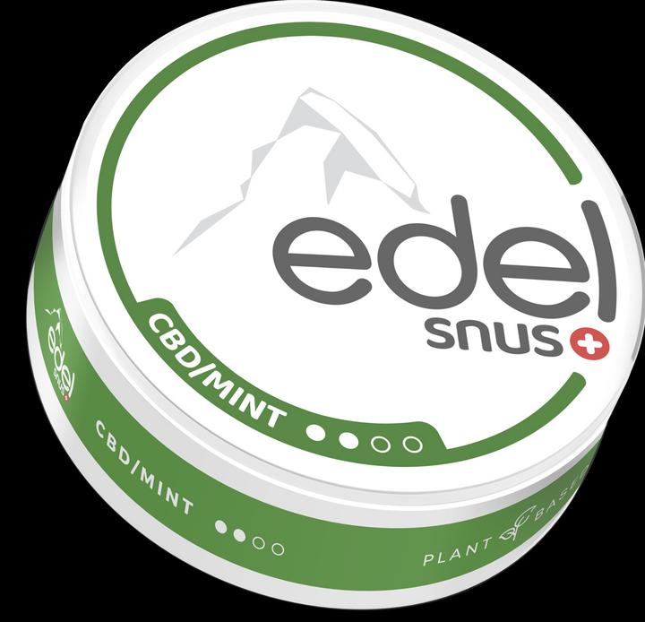 Actual product image Edelweiss CBD Mint (All White Slim) (CBD snus)