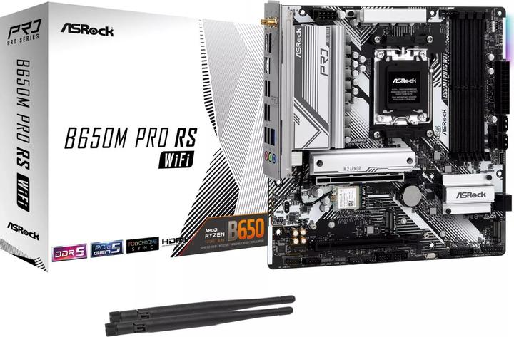 Immagine prodotto AsRock B650M Pro RS WiFi (AM5, AMD B650, mATX)