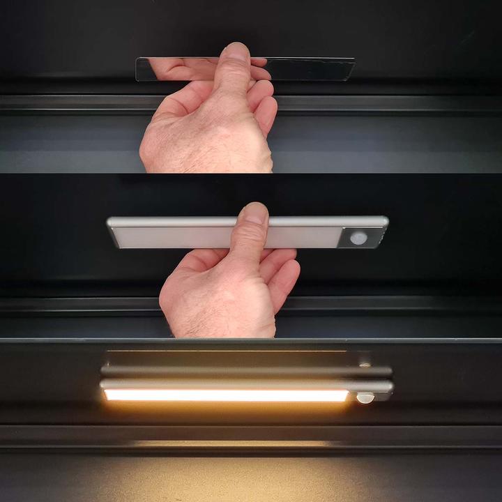 Actual product image Nedis Rechargeable LED light strip with motion sensor (Warm white, 1.40 cm, Indoor)