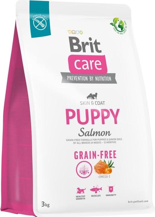 Produktbild Brit Trockenfutter für Welpen und Junghunde aller Rassen (4 Wochen - 12 Monate). Care Dog Grain-Free (Welpe + Kitten, 1 Stk., 3000 g)