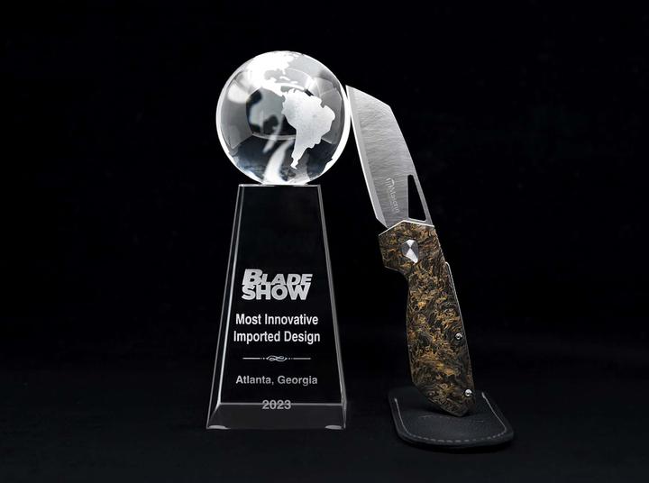 Produktbild Maserin 373 Knife Tungsten CF Green (8 cm)