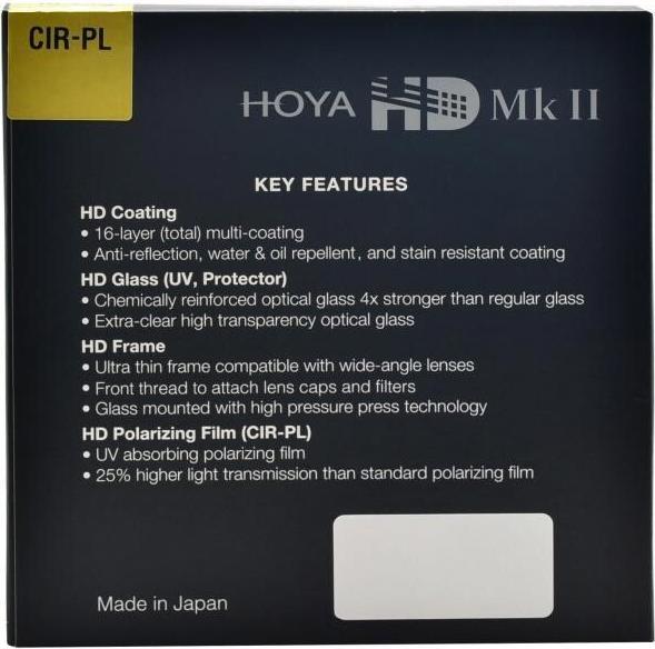 Immagine prodotto Hoya HD Mk II CIR-PL Filter (62 mm, Filtri polarizzanti, 62 mm)
