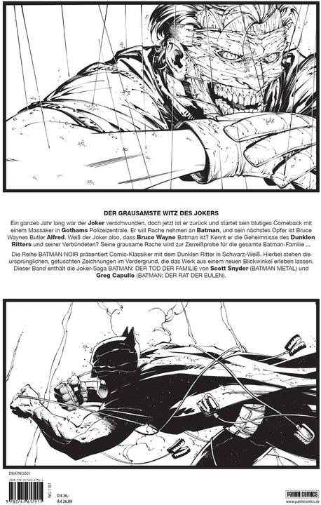 Produktbild Panini Batman Noir: Der Tod der Familie (Deutsch, Greg Capullo, Scott Snyder, 2020)