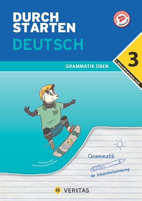 Produktbild Durchstarten, Deutsch Mittelschule/AHS, 3. Klasse, Grammatik, Übungsbuch mit Lösungen (Deutsch, Vera Igler, 2021)