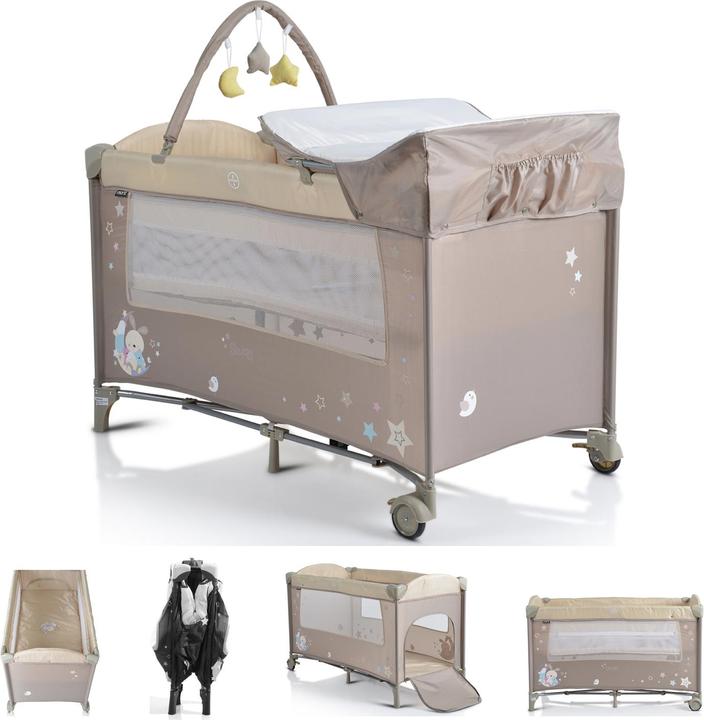 Actual product image Moni Travel cot Sleepy with wheels