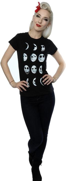 Actual product image Disney Womens/Ladies Nightmare Before Christmas Jack Moon Cotton T-Shirt (L)