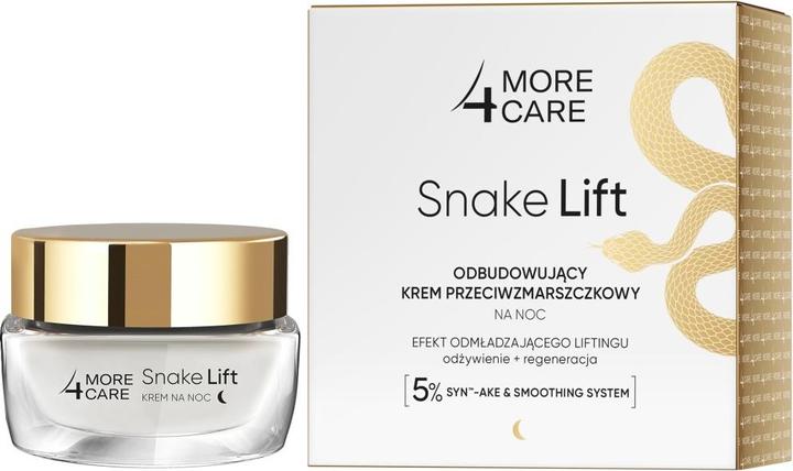 Actual product image Oceanic MORE4CARE Snake Lift odbudowujący krem przeciwzmarszczkowy na noc 50ml (Body cream, 50 ml)