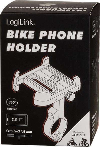 Immagine prodotto LogiLink Supporto per smartphone per bicicletta, diritto, per smartphone da 3,57 pollici