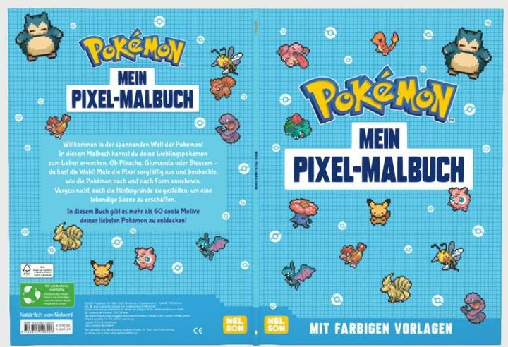 Actual product image Pokémon Activity Book: My Pixel Colouring Book
