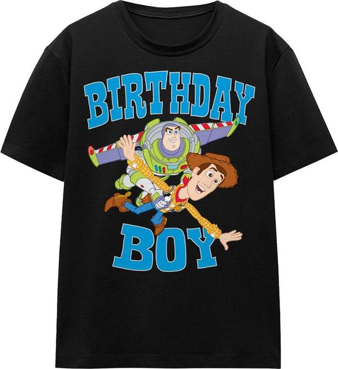 Actual product image Toy Story Unisex Adult Birthday Boy Woody & Buzz Lightyear T-Shirt (M)