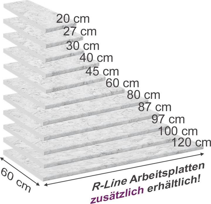 Actual product image Vicco Küchenarbeitsplatte R-Line (60 x 20 cm)