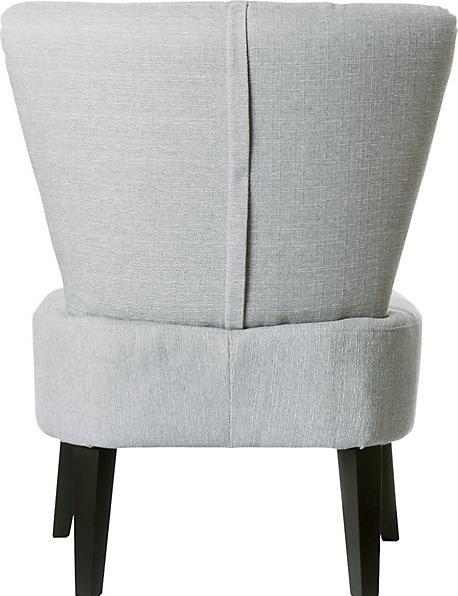 Actual product image Paperflow BRIGHTON armchair, feet made of solid wood, light grey.