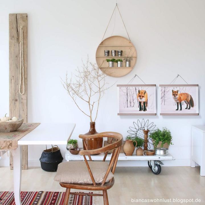 Produktbild Trenddeko Fuchs im Schnee - 2-teilig (80 x 60 cm)