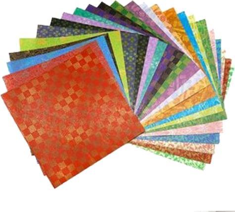 Actual product image Kamiiso Origami Washi paper Chiyogami, 6 patterns x 4 colours (24 x)