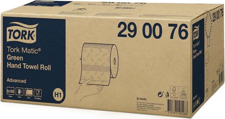 Produktbild Tork Recycling Rollenhandtuch Advanced Hybrid 2-lagig grün (150m) (6 x)