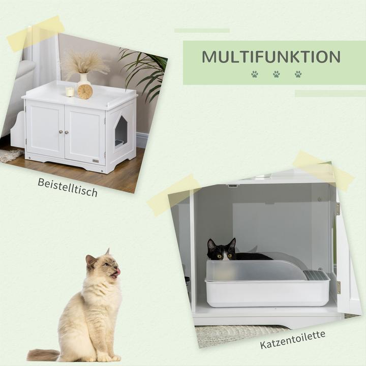 Produktbild PawHut Katzenklo mit Magnettüren (Katzenklo geschlossen)