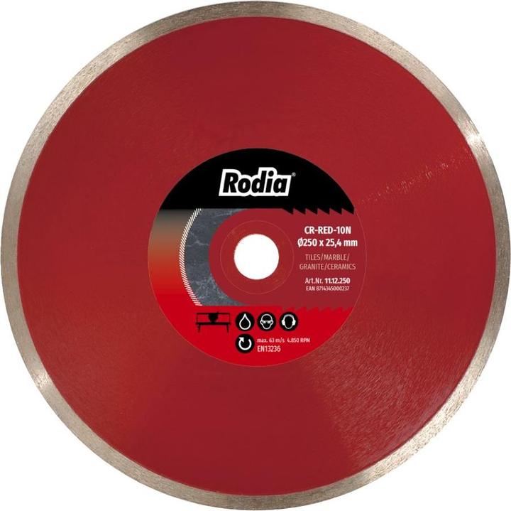 Immagine prodotto Rodia 11.12.350 CR-RED-10N Diamanttrennscheibe 350 x 25,4 mm Premium-Fliesen