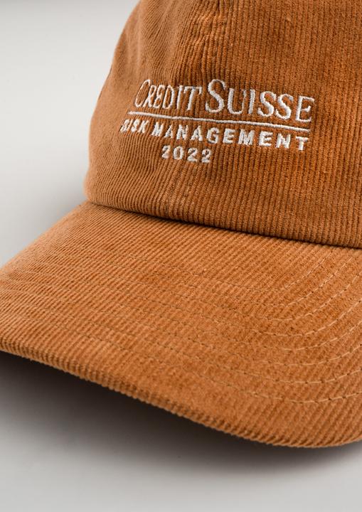 Produktbild Plakativ «Credit Suisse Risk Management» Corduroy Cap Camel