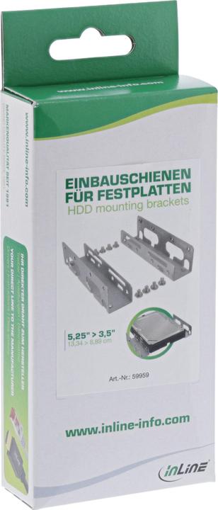 Produktbild Aquatuning Befestigung für HDD (Einbauwinkel) 3,5' auf 5,25'