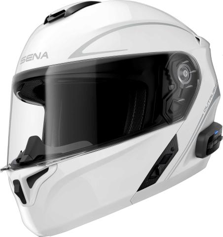 Produktbild Sena OUTRUSH R - Smart Motorrad-Klapphelm (ECE22.06) - weiss glanz (XXL) (XXL)