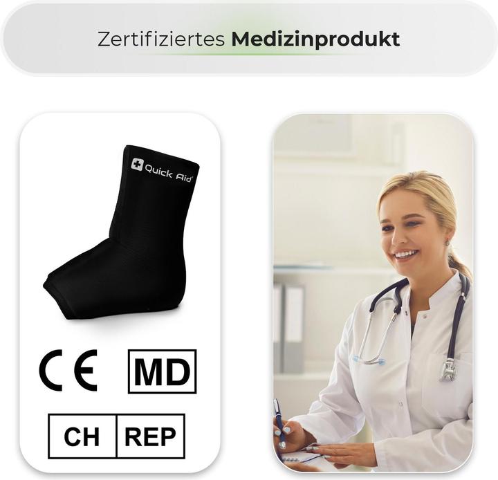 Actual product image Quick Aid Ankle cooling cuff (M)