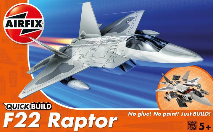 Actual product image Airfix Kit F22 Raptor Quick Build