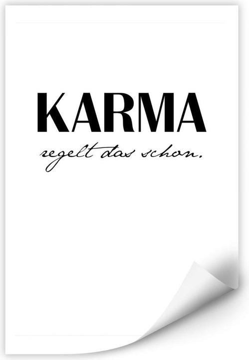 Produktbild Trenddeko Karma regelt das schon (40 x 60 cm)