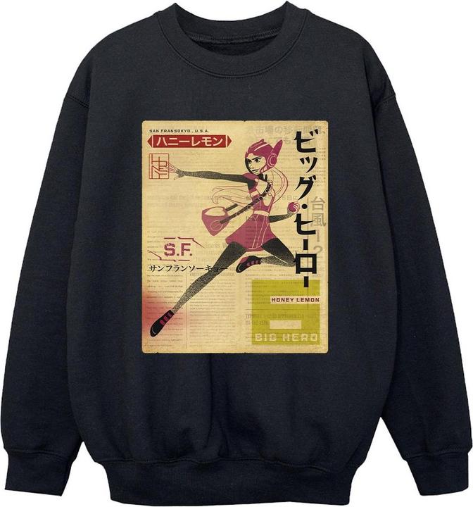 Immagine prodotto Disney Big Hero 6 Baymax Honey Lemon Newspaper Felpa Ragazzi (104)