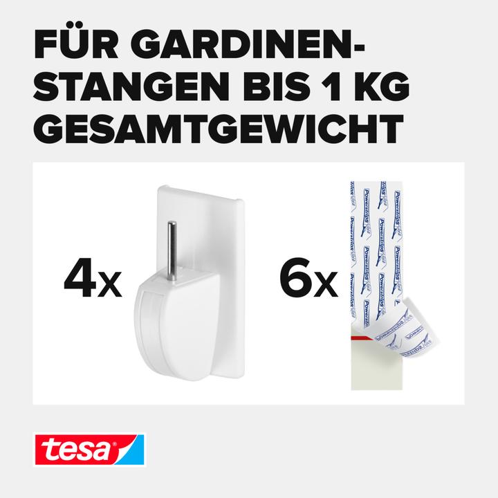 Produktbild tesa Powerstrips Gardinenhaken