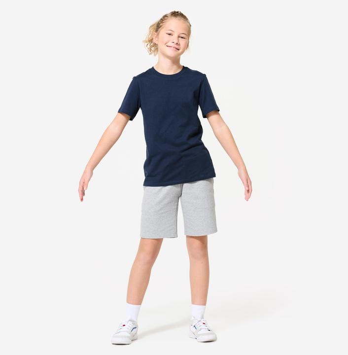 Produktbild Domyos Shorts Kinder Multisport Baumwolle - graumeliert (122)