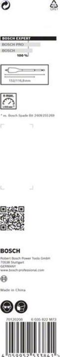 Actual product image Bosch Professional Zubehör EXPERT Self Cut Speed Flat Milling Drill, 8 x 152 mm (8 millimetres)