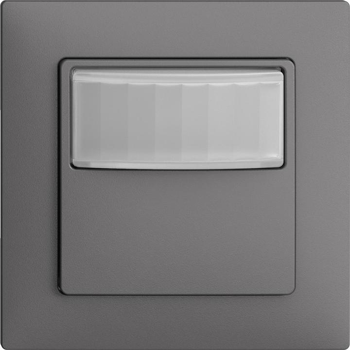 Image du produit Feller Détecteur de mouvement 180° avec bouton-poussoir 1 canal gris foncé (8 m)