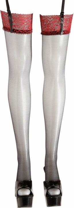 Produktbild Cottelli Collection Strümpfe mit rotem Abschluss (XL)