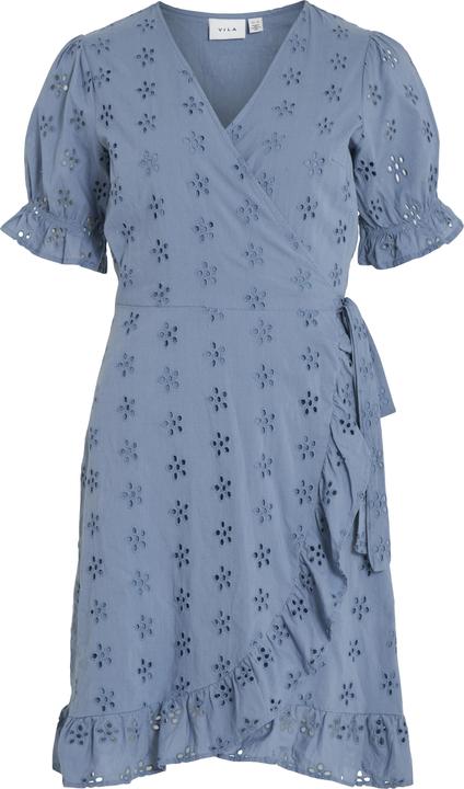 Vila Kurzärmeliges Wickelkleid (38)