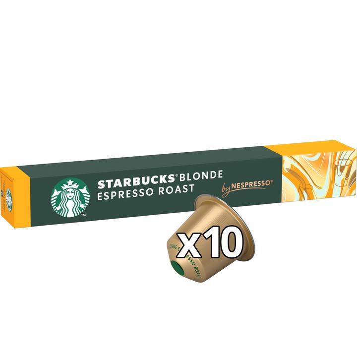 Actual product image Starbucks Blonde Espresso Roast by Nespresso Blonde Roasts (10 x Port.)