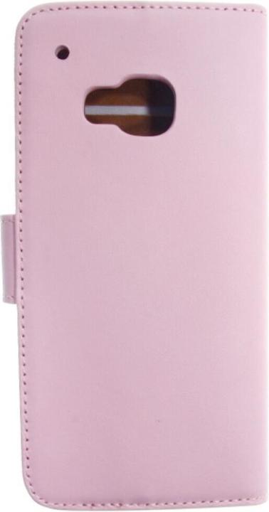Actual product image OEM Slim Leather Book Case for HTC M9 - pink 4250710561469 (HTC One M9, HTC One M9s)