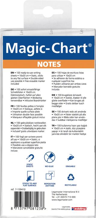 Nährwerte und Zutaten Legamaster Magic-Chart Notes