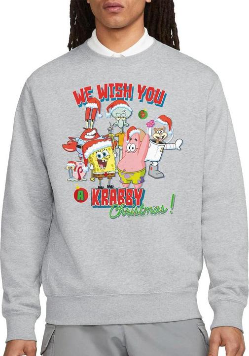 Produktbild Spongebob Squarepants We Wish You A Krabby Christmas! Sweatshirt (L)