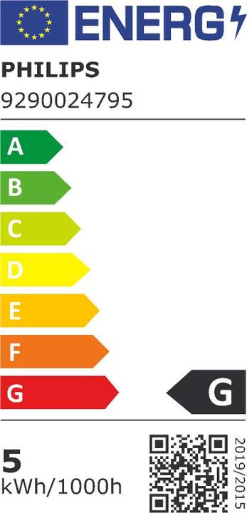 Energy Label Philips Hue White (E14, 4.50 W, 300 lm, 2 x, G)