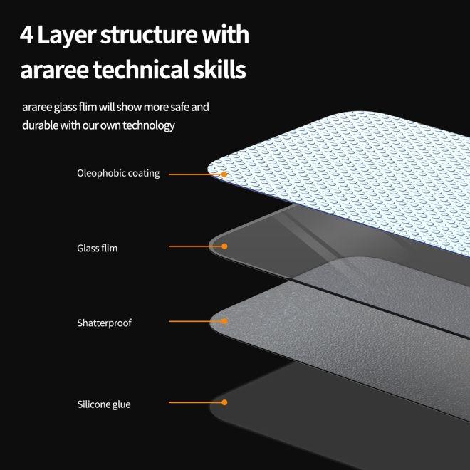 Produktbild Araree CLASS Panzer Glas Displayschutz Easy Install Kit (1 Stück, Apple iPhone 16 Pro)