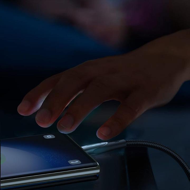 Produktbild Joyroom Star-Light Series SA27-CC5 USB-C/USB-C-Kabel 100 W 1,2 m – schwarz (1.20 m, USB 2.0)