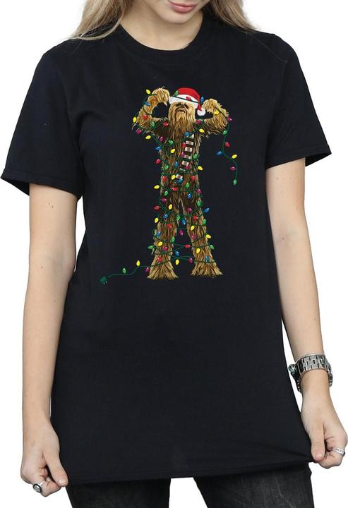 Star Wars Chewbacca Christmas Lights TShirt (XL)