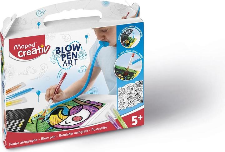 Image du produit Maped Stylos souffleurs Blowpen Art Set de 6 avec accessoires (Multicolore, 6 x)