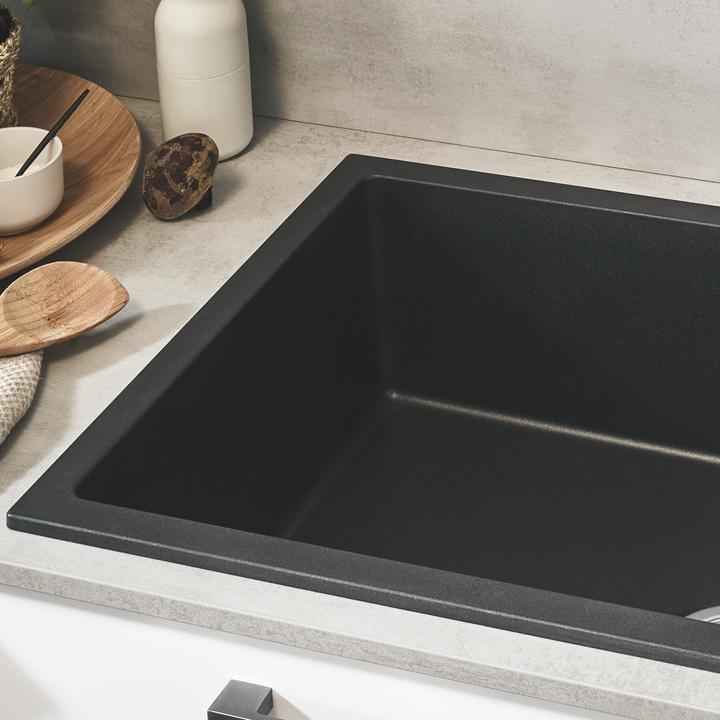 Actual product image Grohe Kitchen mixer with single-lever mixer Essence New hard graphite brushed 30269