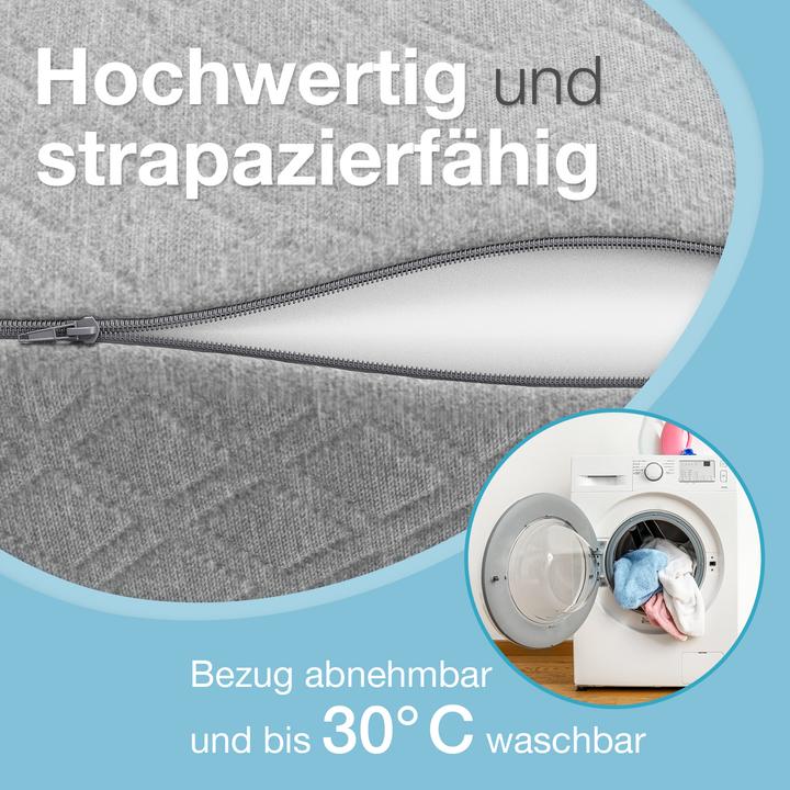 Produktbild Bestschlaf Venenkissen Beinhochlagerungskissen aus Memory Foam, Beinkissen zur Entlastung, Lagerungskissen mit (20 x 65 x 40 cm)