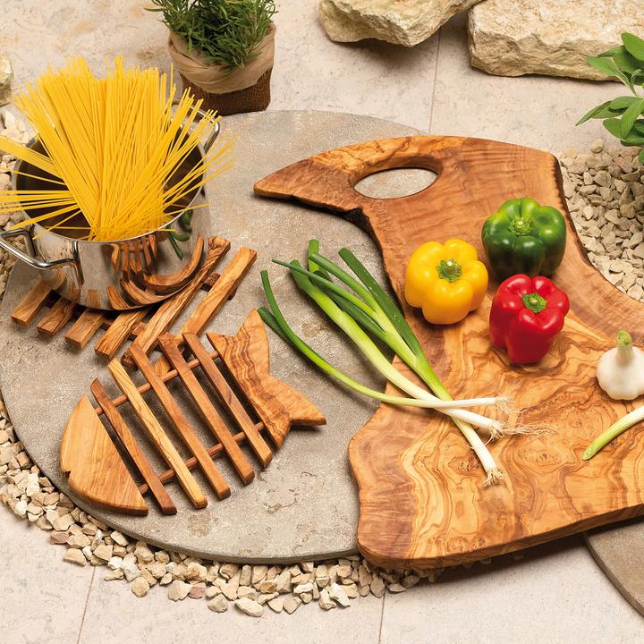 Immagine prodotto Natura Punto Tagliere grande, 60 x 40 x 2 cm, legno d'ulivo