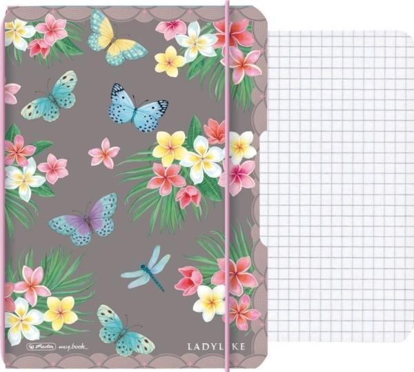 Produktbild Herlitz Notizheft Ladylike Butterflies A6, 40 Blätter, punktiert (A6, Gepunktet, Weicher Einband)