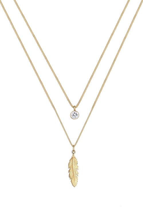 Actual product image Elli Feather, Boho (925 sterling silver, Glass crystal, 45 - 55 cm)